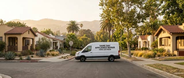 Appliance repair technician in Atwater Village, CA kitchen