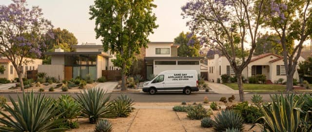 Appliance repair technician in Culver City, CA kitchen