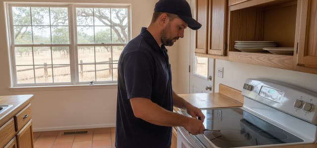 Appliance repair technician in Encinitas, CA kitchen