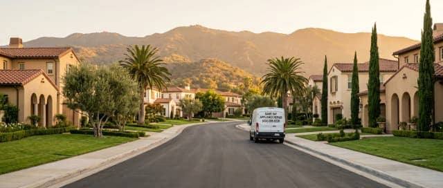 Appliance repair technician in Oak Park, CA kitchen