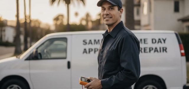 Appliance repair technician in Rialto, CA kitchen