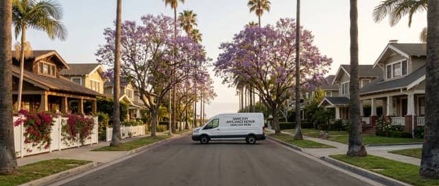 Appliance repair technician in Santa Monica, CA kitchen