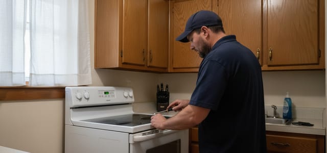 Appliance repair technician in Summerland, CA kitchen