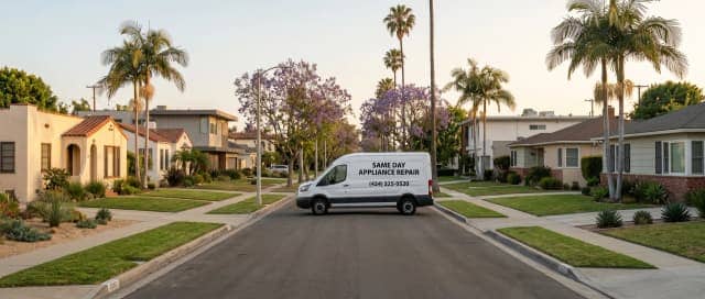 Appliance repair technician in Westwood, CA kitchen