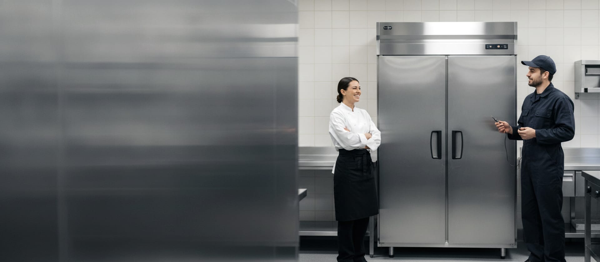 Commercial refrigeration repair in a professional kitchen — Southern California