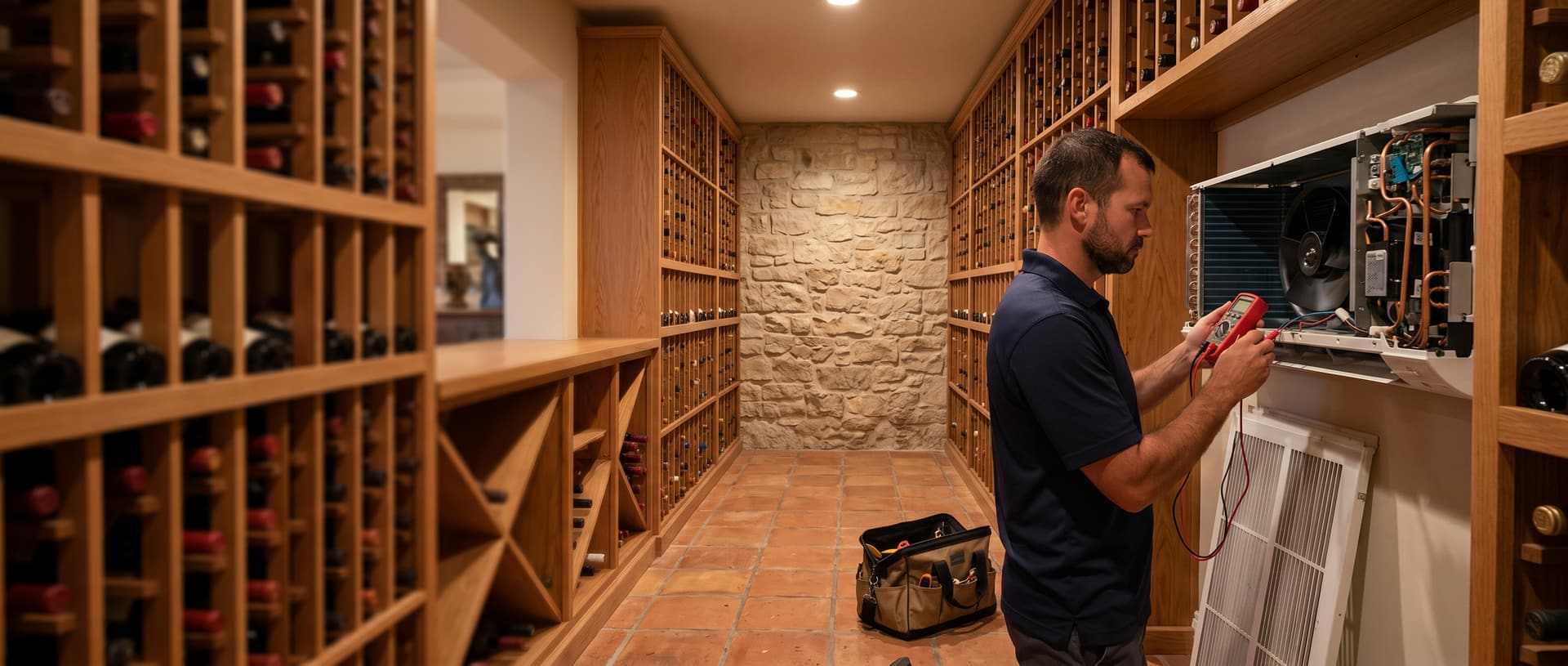 Pacific Palisades Wine Cellar Repair Southern California